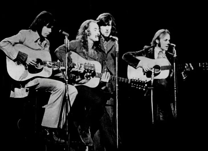 Crosby, Stills, Nash & Young band photograph